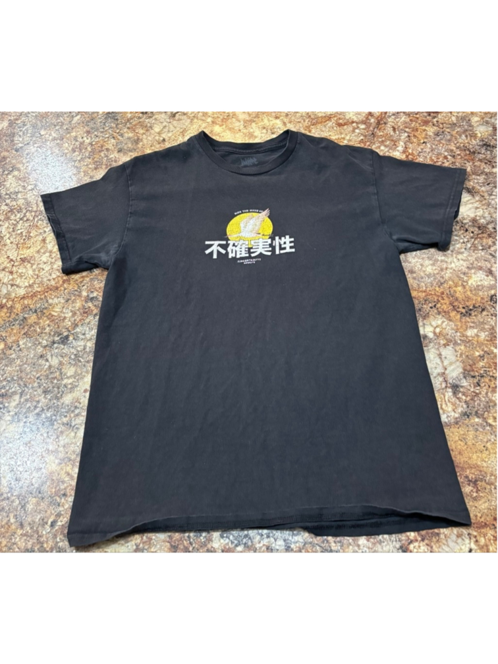 Empyre “Ride the Wave of Uncertainty” Black Graphic Tee - Picture 3 of 5